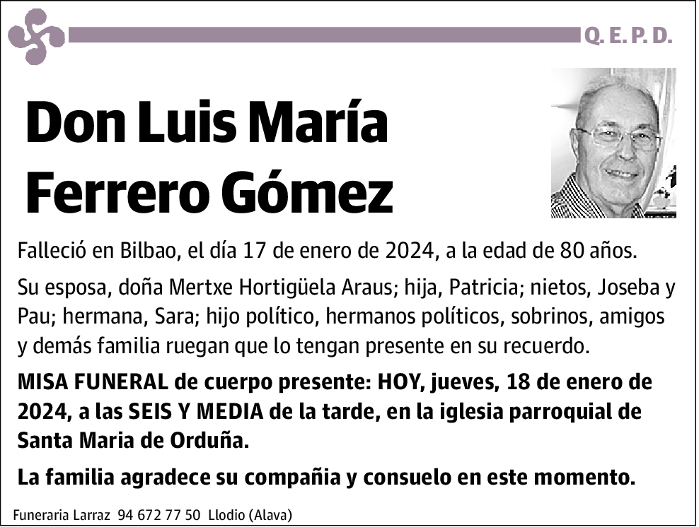 Luis María Ferrero Gómez