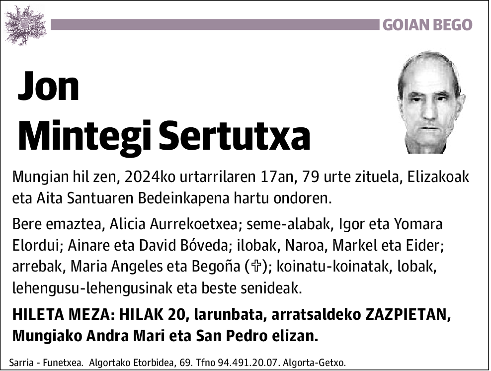 Jon Mintegi Sertutxa