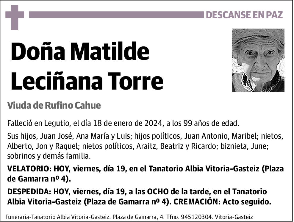 Matilde Leciñana Torre