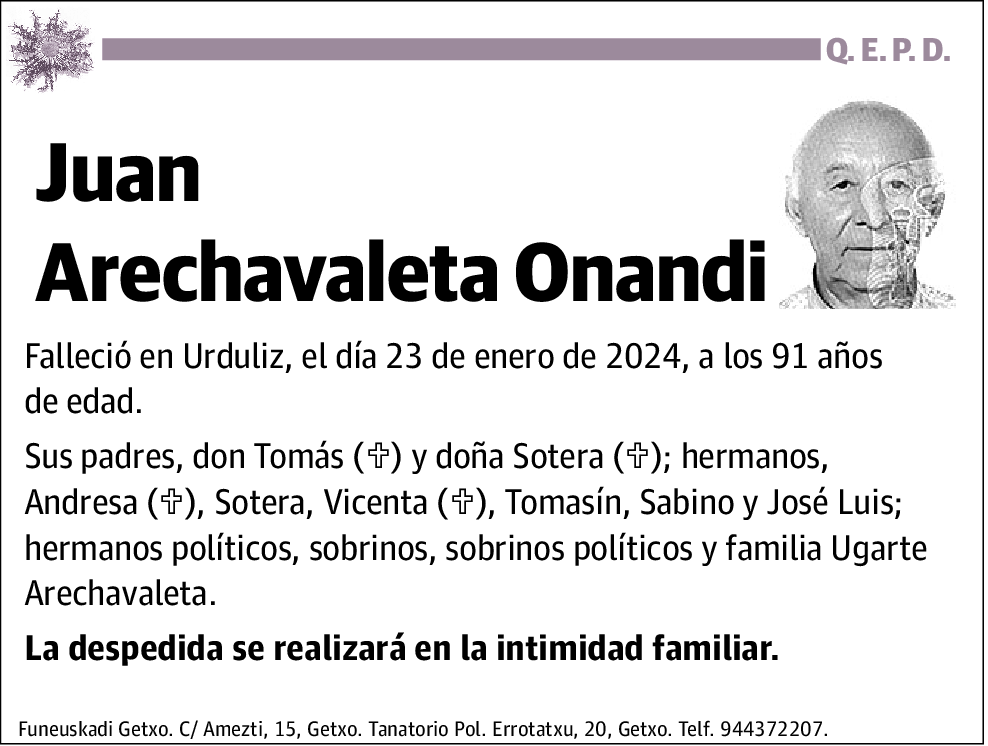 Juan Arechavaleta Onandi