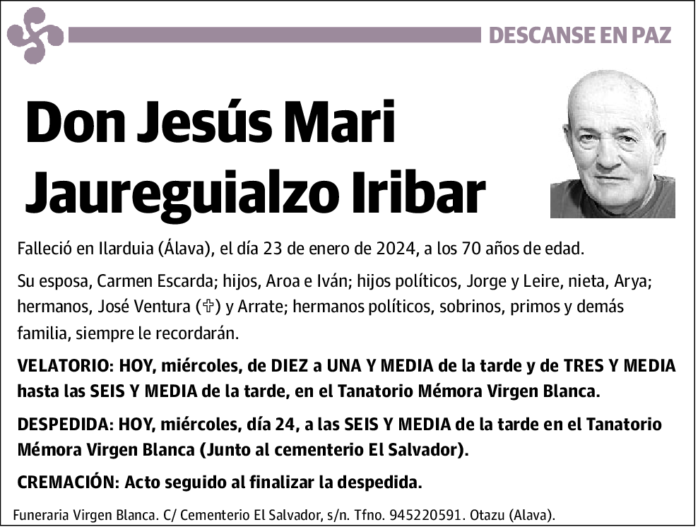 Jesús Mari Jaureguialzo Iribar