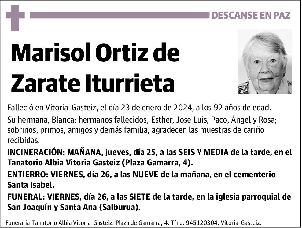 Marisol Ortiz de Zarate Iturrieta