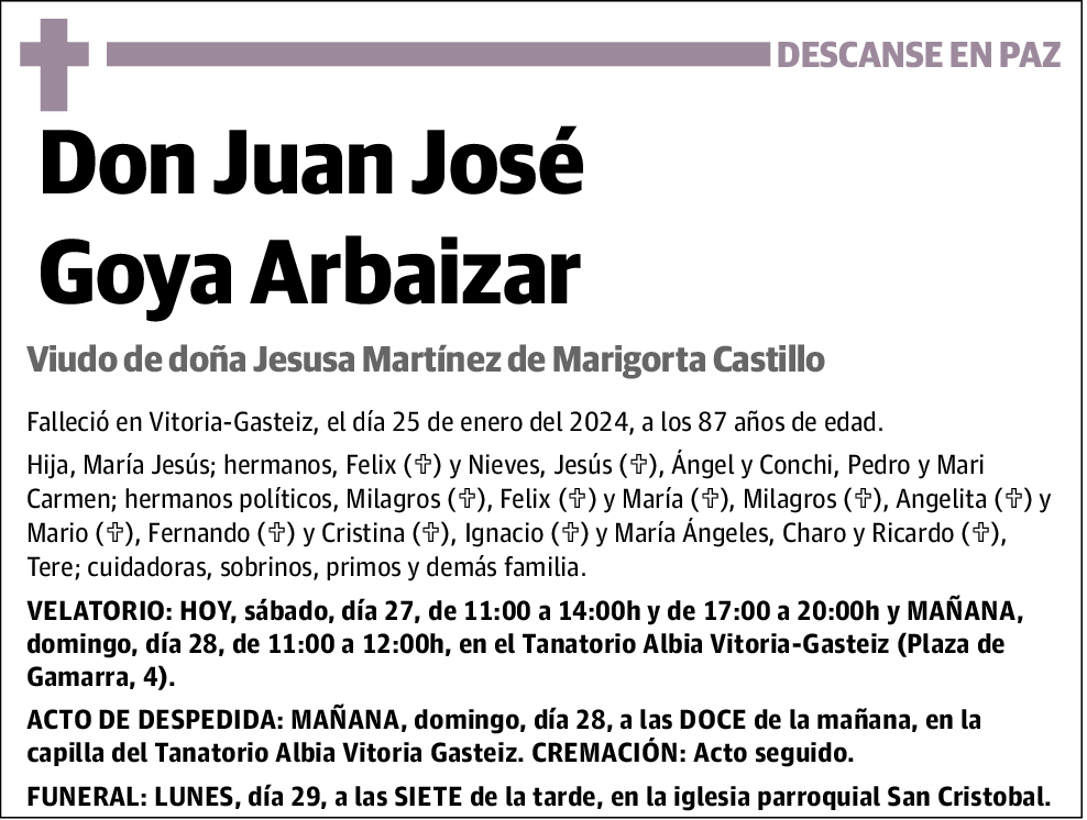 Juan José Goya Arbaizar