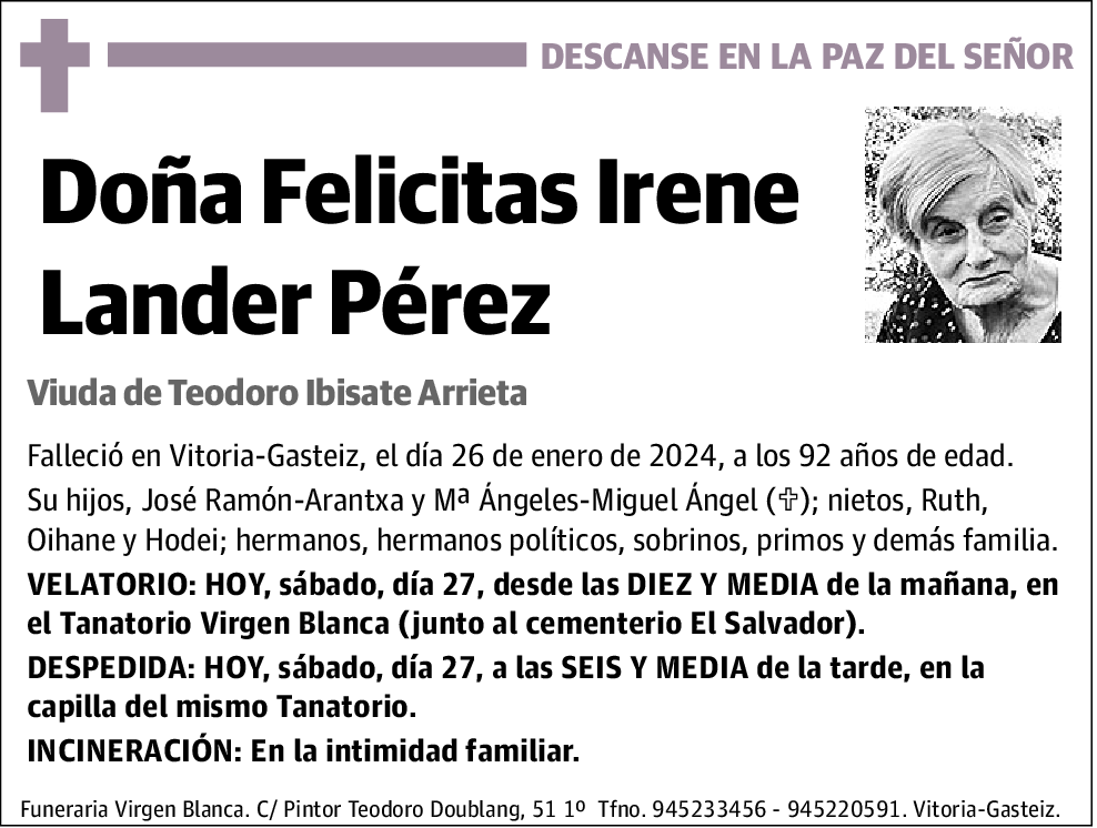 Felicitas Irene Lander Pérez