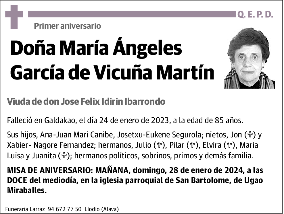 María Ángeles García de Vicuña Martin