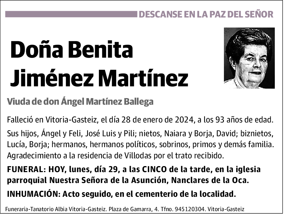 Benita Jiménez Martínez