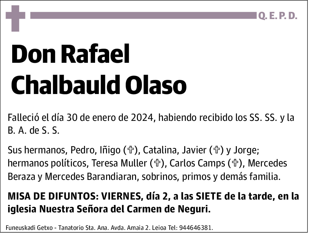 Rafael Chalbauld Olaso