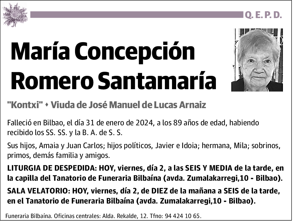 María Concepción Romero Santamaría