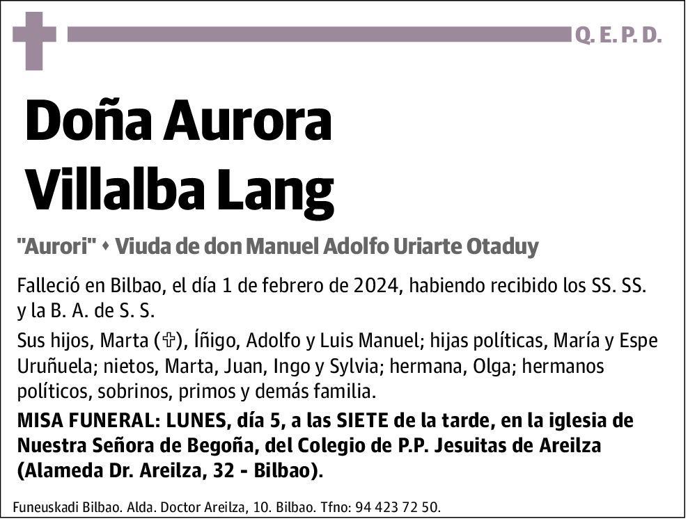 Aurora Villalba Lang