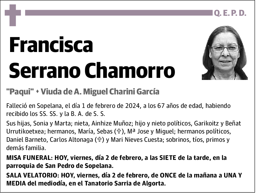 Francisca Serrano Chamorro