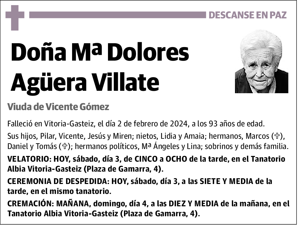 Mª Dolores Agüera Villate