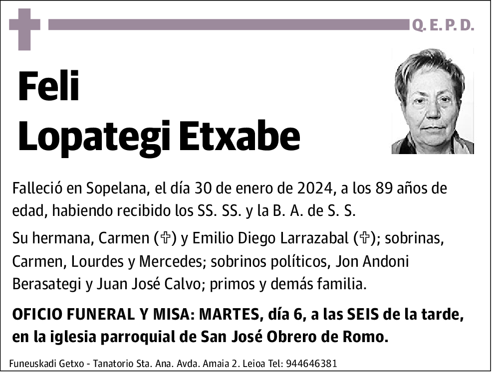 Feli Lopategi Etxabe