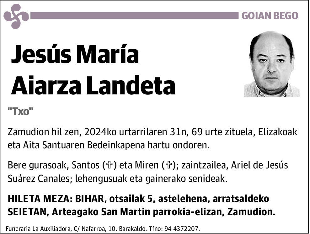 Jesús María Aiarza Landeta