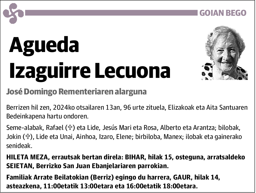 Agueda Izaguirre Lecuona