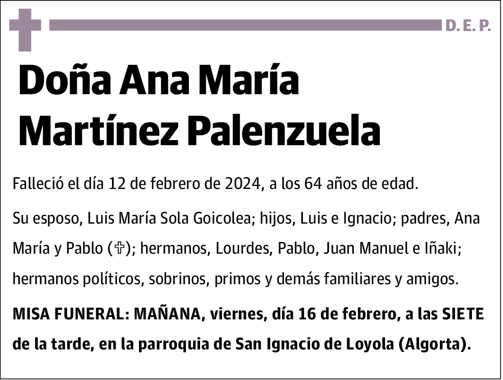 Ana María Martínez Palenzuela