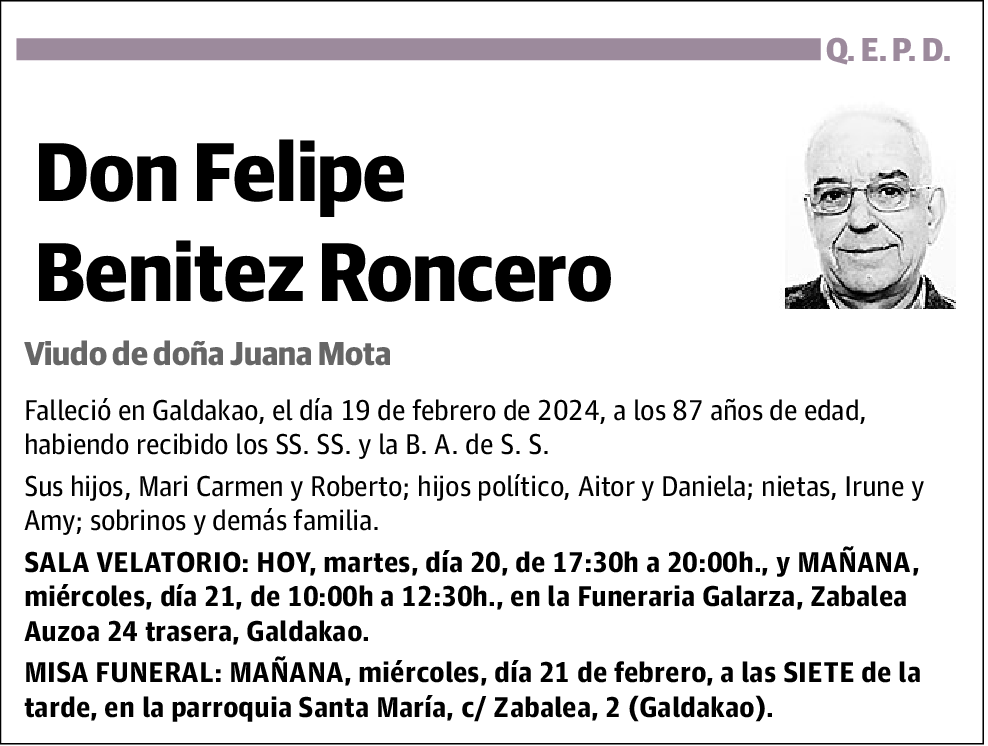 Felipe Benitez Roncero