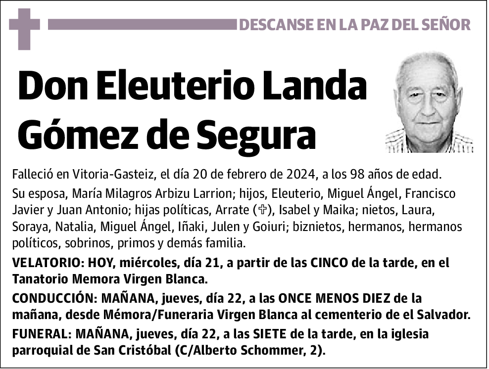 Eleuterio Landa Gómez de Segura