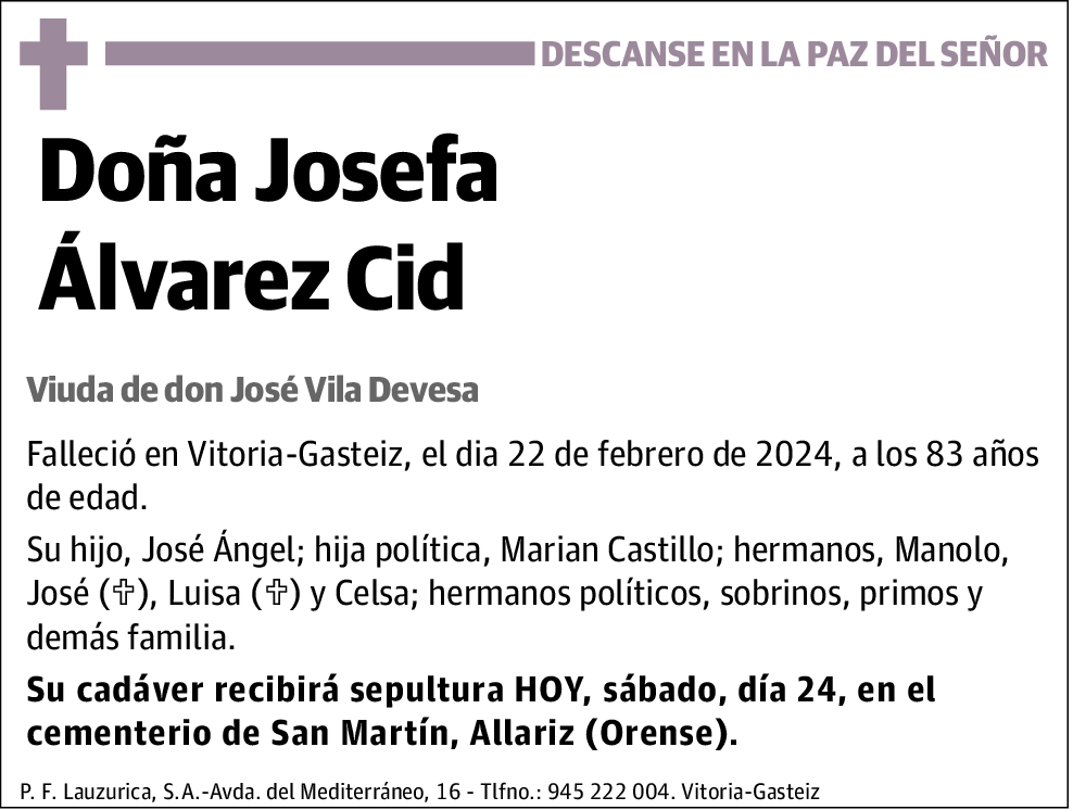 Josefa Álvarez Cid