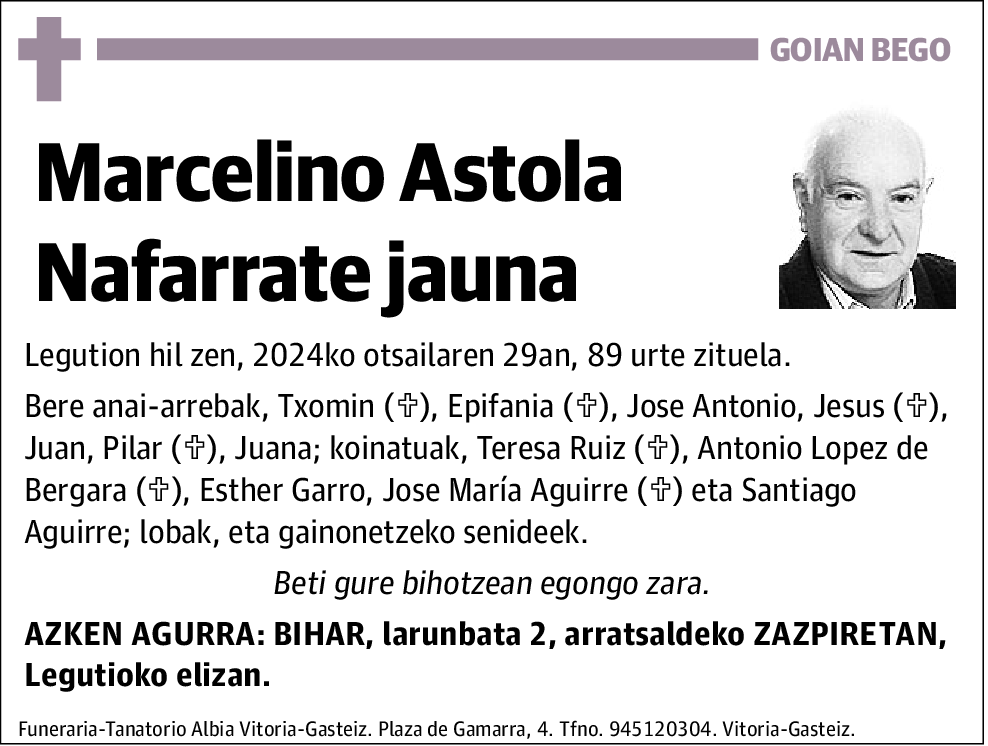 Marcelino Astola Nafarrete