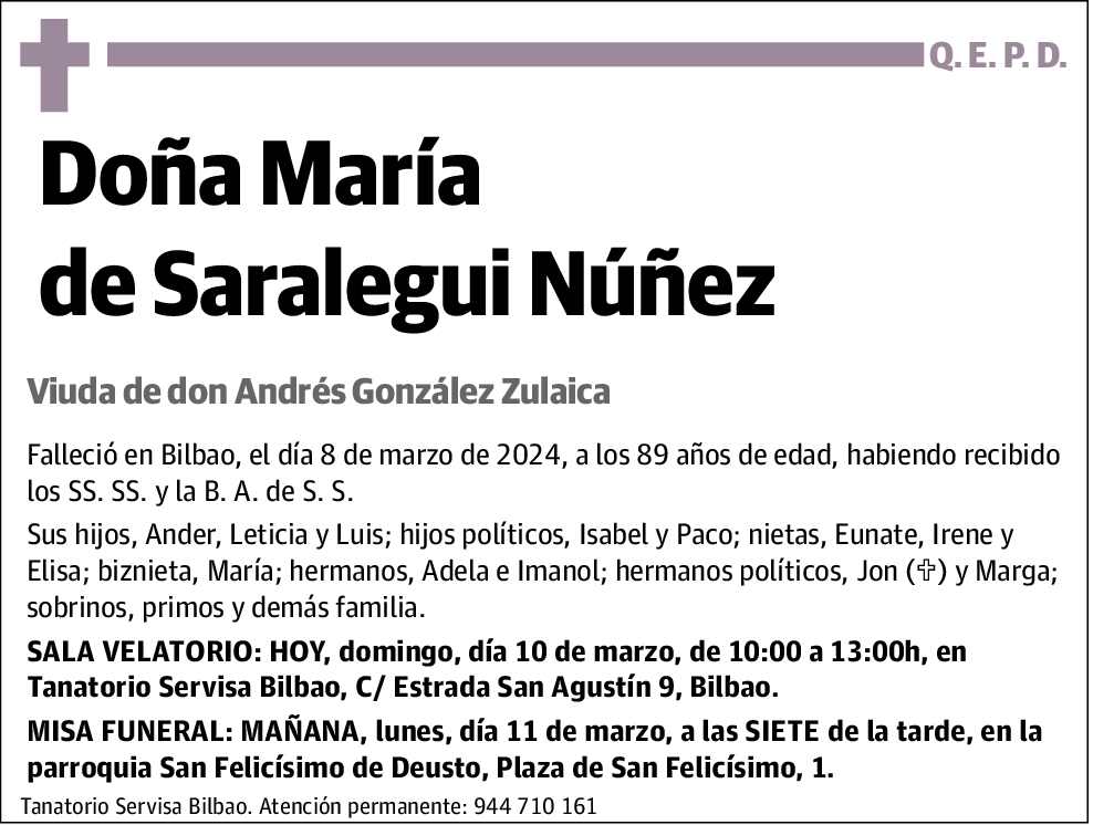María de Saralegui Núñez