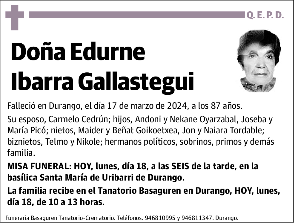 Edurne Ibarra Gallastegui
