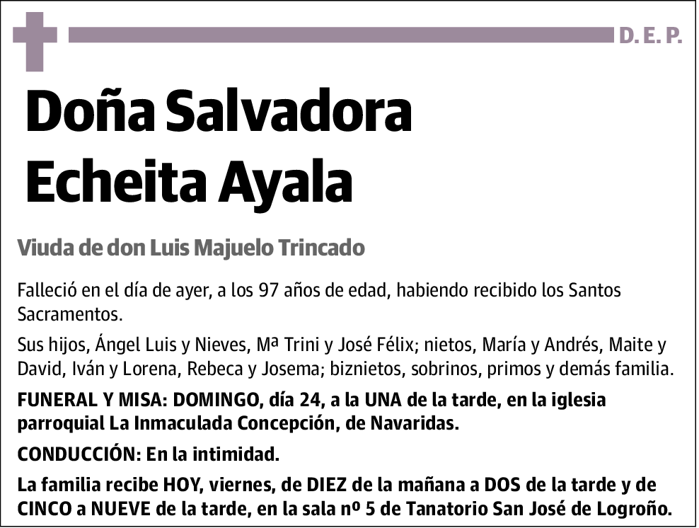 Salvadora Echeita Ayala