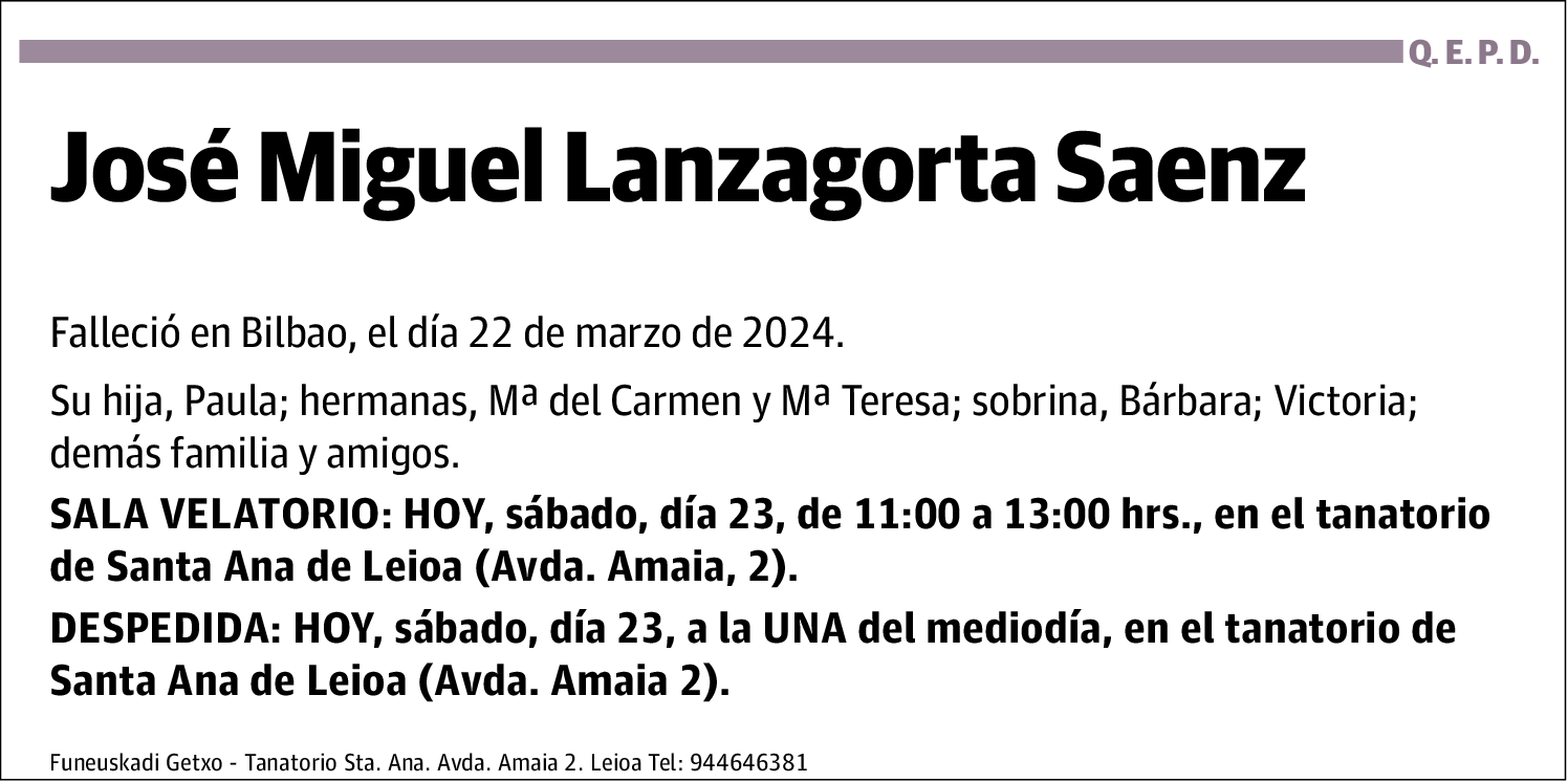 José Miguel Lanzagorta Saenz