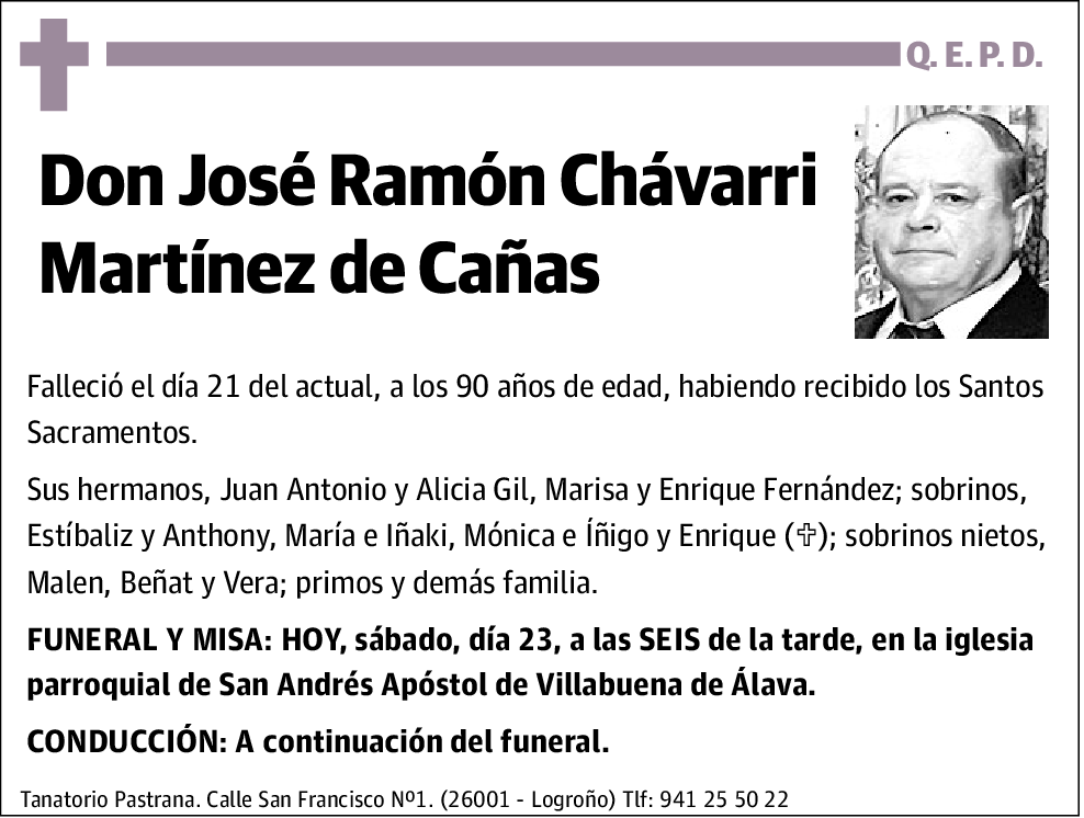 Jose Ramón Chavarri Martínez de Caña
