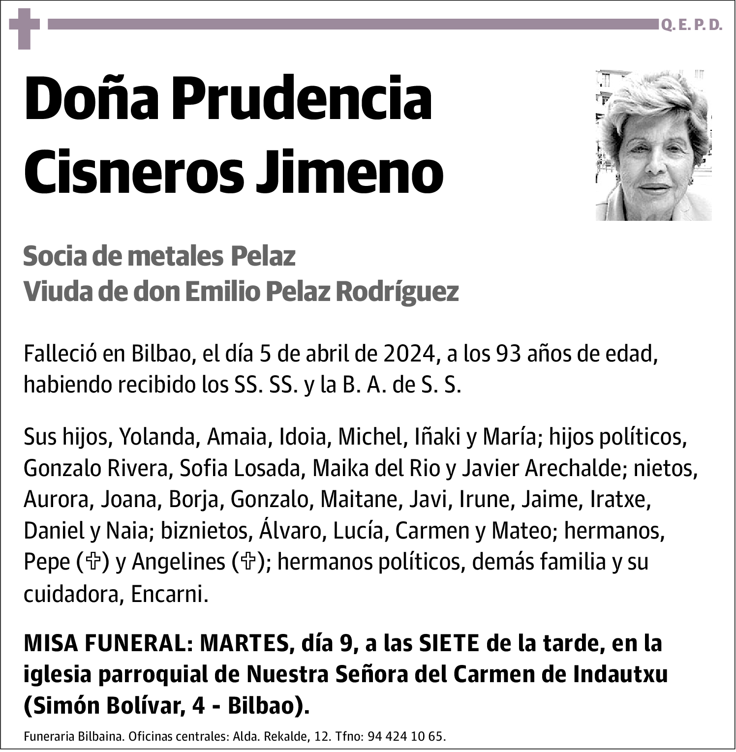 Prudencia Cisneros Jimeno