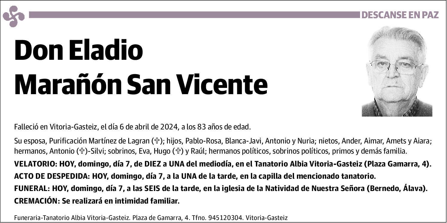 Eladio Marañón San Vicente