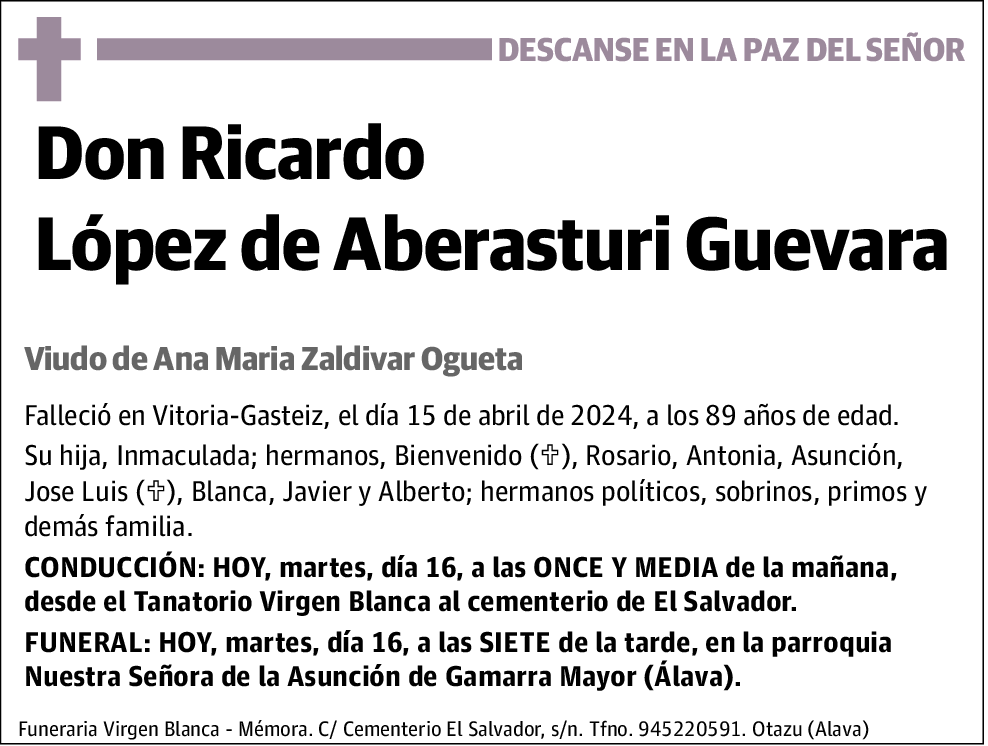 Ricardo López de Aberasturi Guevara
