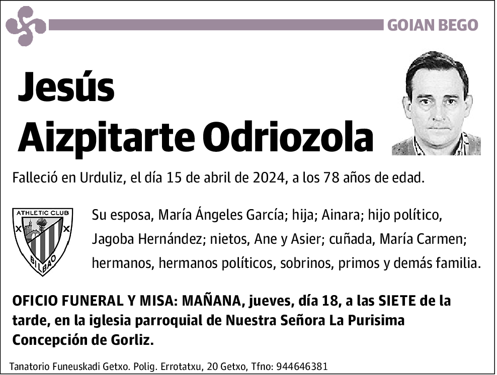 Jesús Aizpitarte Odriozola