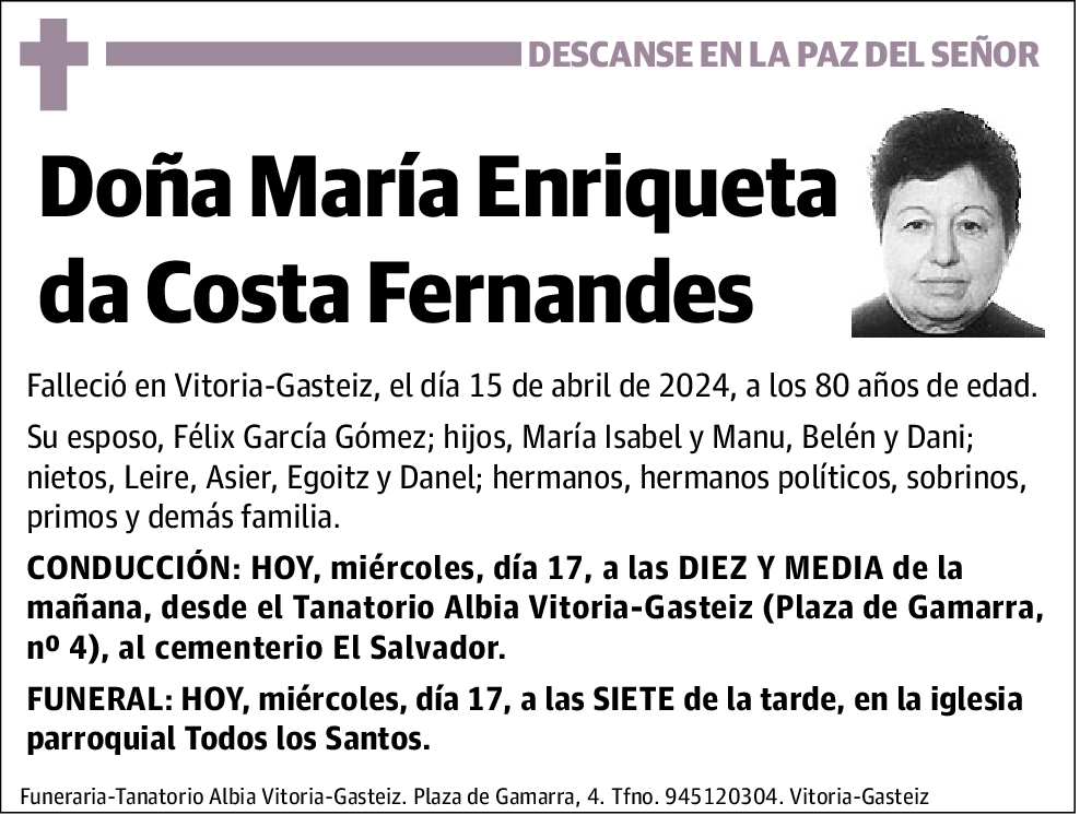 María Enriqueta da Costa Fernandes