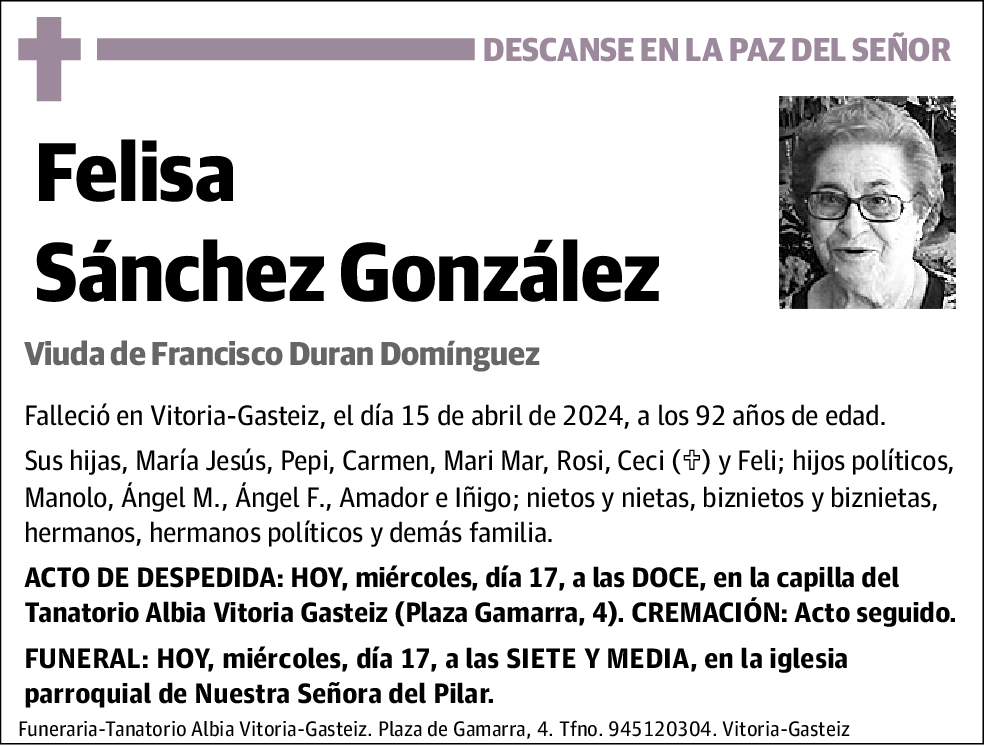 Felisa Sánchez González