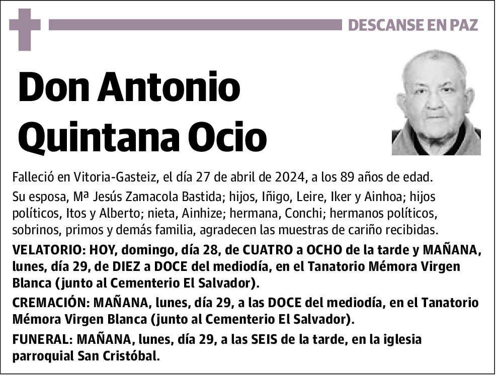 Antonio Quintana Ocio