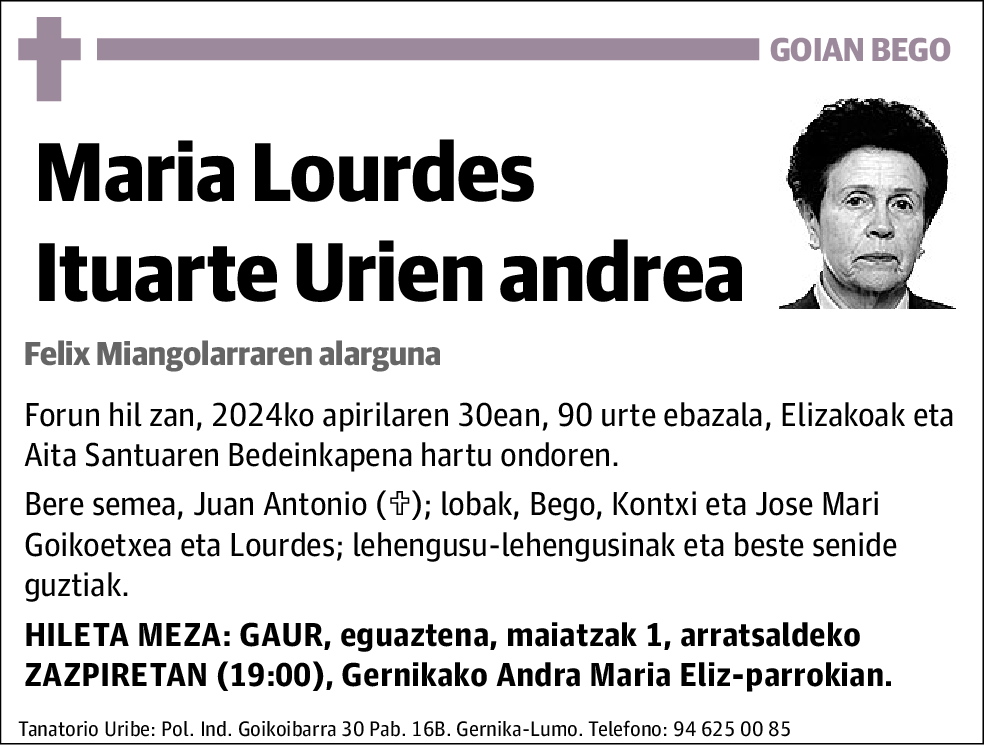 Maria Lourdes Ituarte Urien
