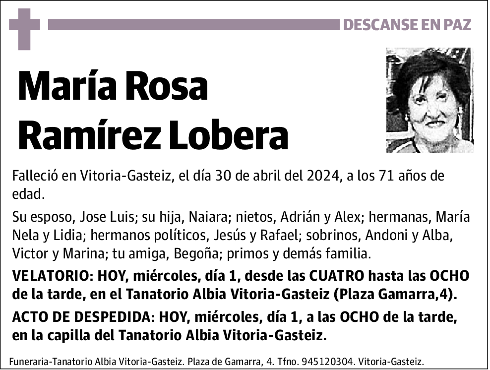 María Rosa Ramírez Lobera