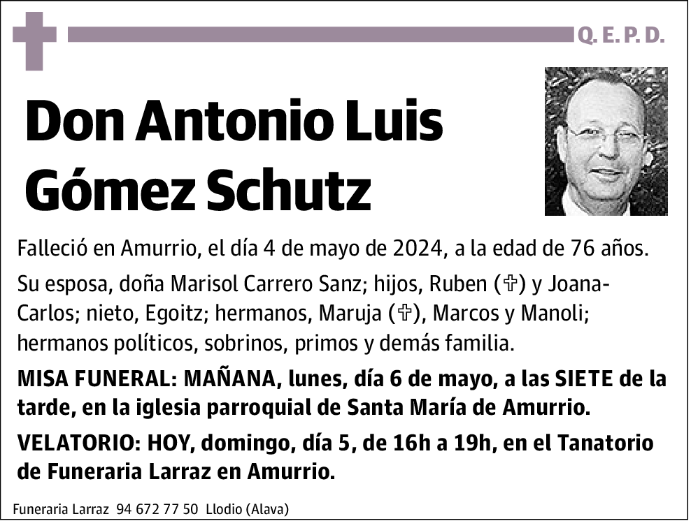 Antonio Luis Gómez Schutz