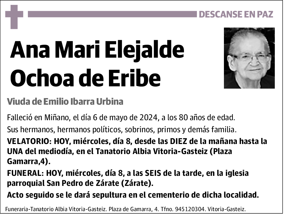 Ana Mari Elejalde Ochoa de Eribe
