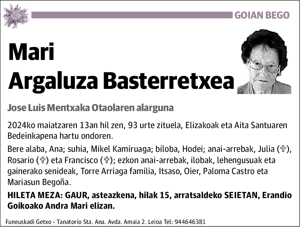 Mari Argaluza Basterretxea