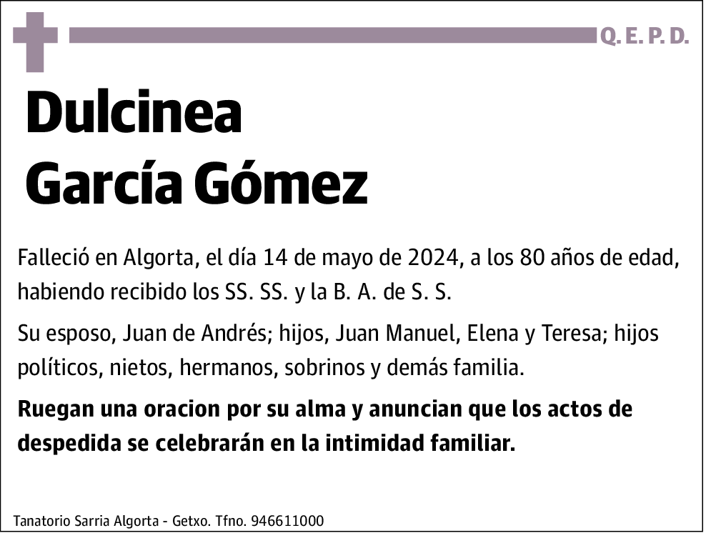 Dulcinea García Gómez