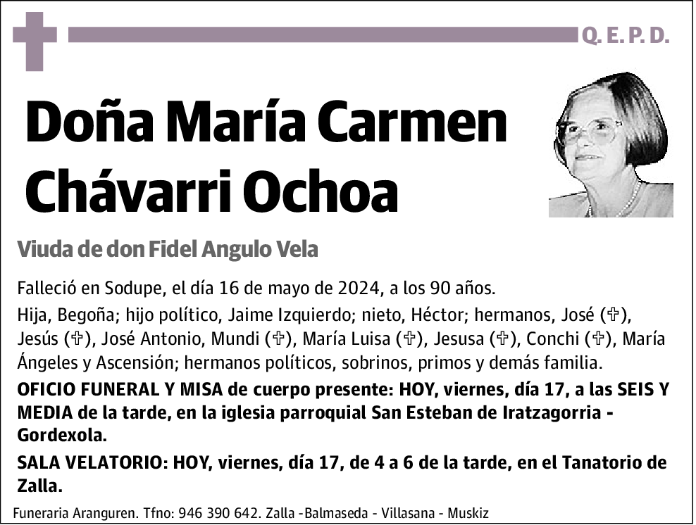 María Carmen Chávarri Ochoa