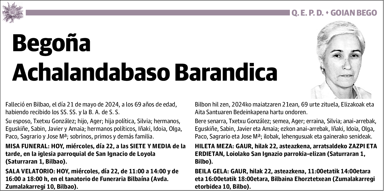 Begoña Achalandabaso Barandica