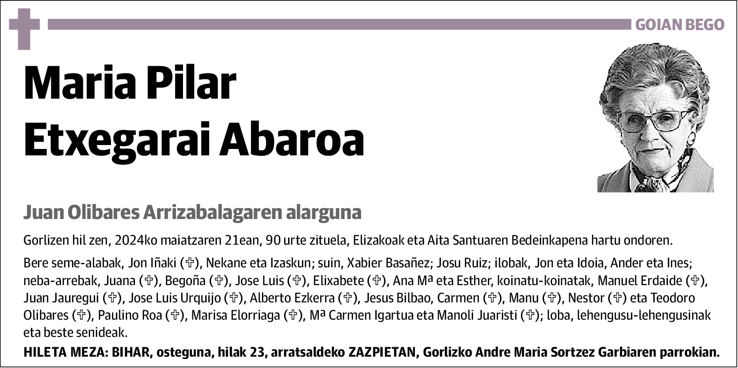 Maria Pilar Etxegarai Abaroa