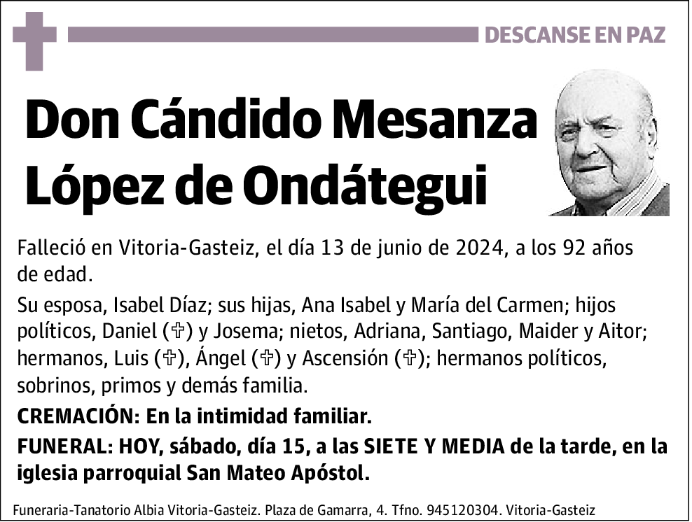 Cándido Mesanza López de Ondátegui
