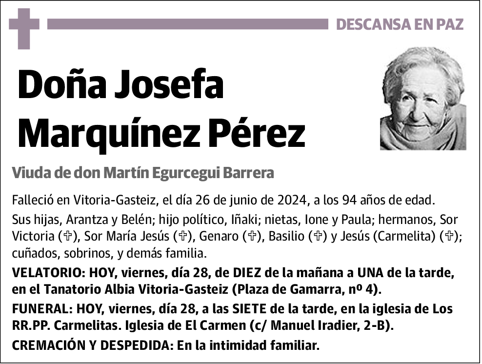 Josefa Marquínez Pérez