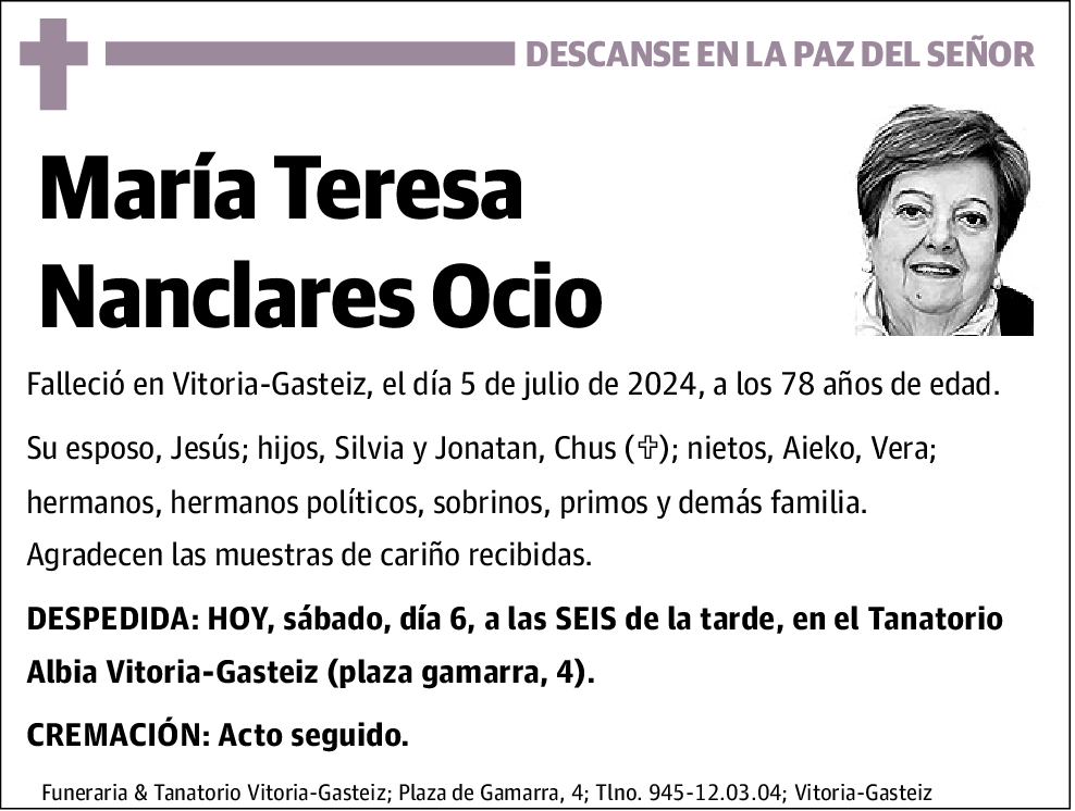 María Teresa Nanclares Ocio