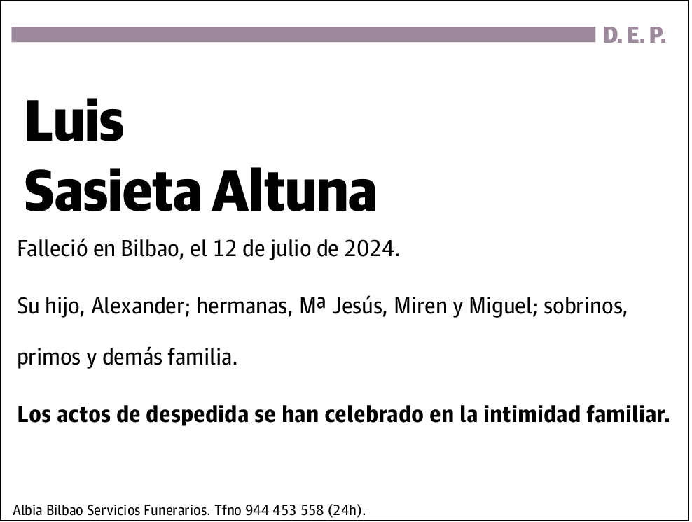 Luis Sasieta Altuna