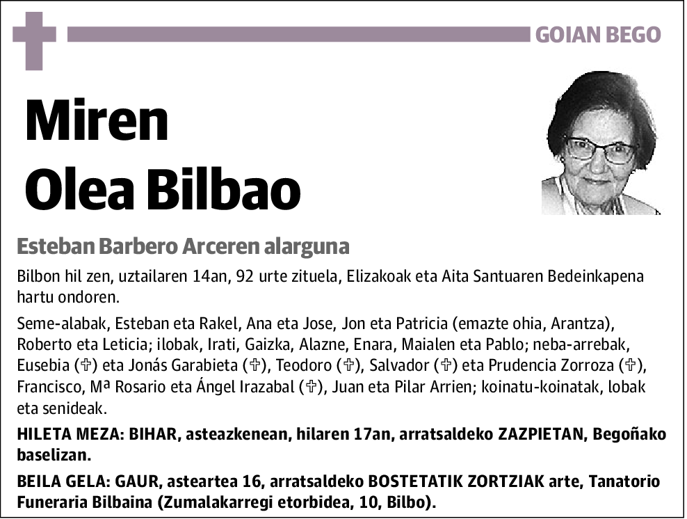 Miren Olea Bilbao