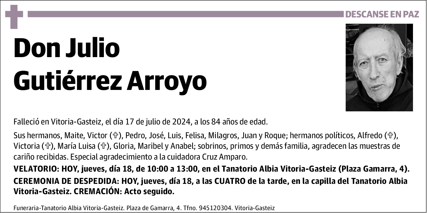 Julio Gutiérrez Arroyo